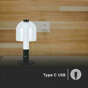 V-TAC 2W LED Nightstand Desk Lamp 30cm USB Charging Dimmable Black VT-1056 3000K 100lm 4 V-TAC 2W LED Nightstand Desk Lamp 30cm USB Charging Dimmable Black VT-1056 3000K 100lm small 4