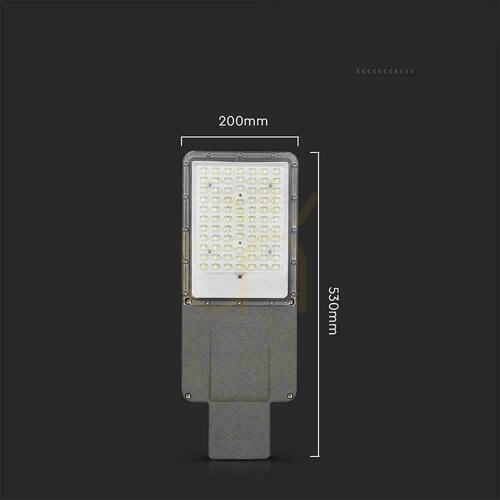 Check V-TAC BRIDGELUX CHIP Solar LED Streetlight IP65 Pilot LiFePO4 Panel 60W VT-15200ST 4000K 3000lm