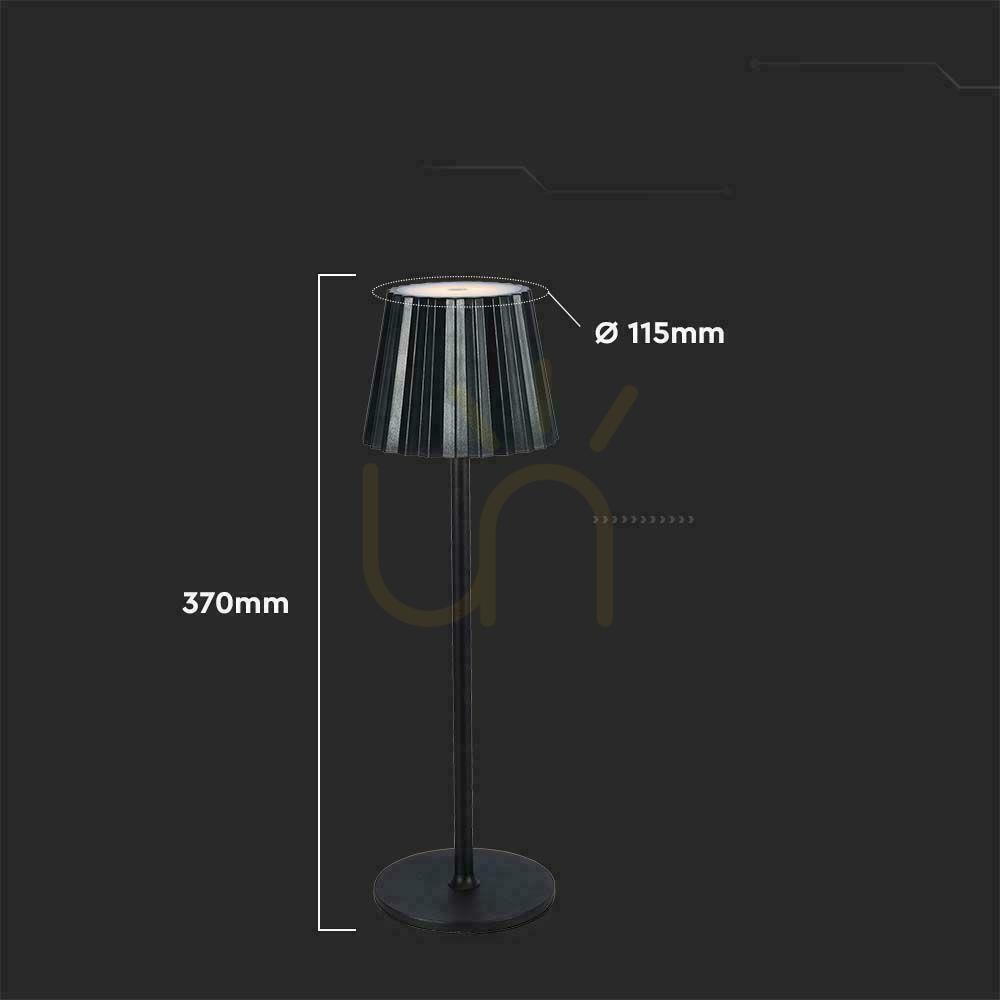 Show V-TAC 4W LED Nightstand Desk Lamp 37cm USB Charging Dimmable Black VT-1028 3000K-6000K 150lm V-TAC 4W LED Nightstand Desk Lamp 37cm USB Charging Dimmable Black VT-1028 3000K-6000K 150lm