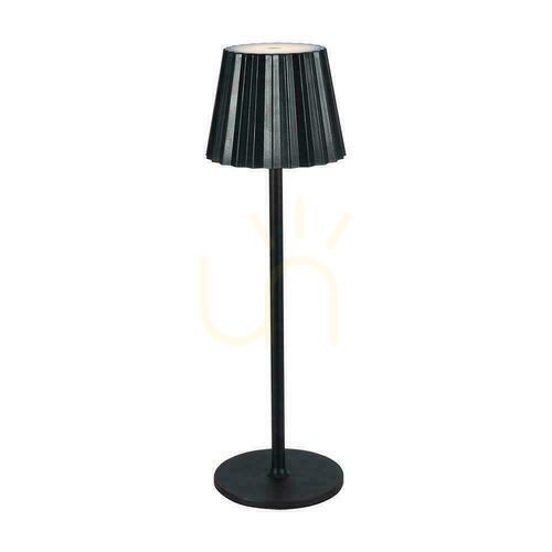 Check V-TAC 4W LED Nightstand Desk Lamp 37cm USB Charging Dimmable Black VT-1028 3000K-6000K 150lm