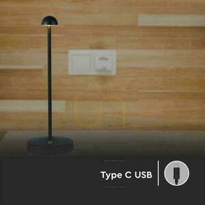 V-TAC 3W LED 29cm Desk Night Light USB Charging Dimmable Black VT-1073 3000K-6000K 130lm. 5 V-TAC 3W LED 29cm Desk Night Light USB Charging Dimmable Black VT-1073 3000K-6000K 130lm. small 5