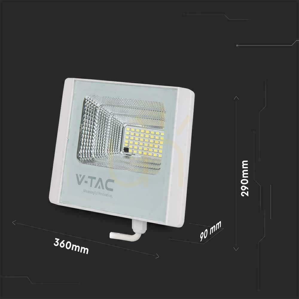 Show V-TAC Solar LED Projector 40W White IP65, Remote Control, Timer VT-200W 6400K 3100lm. V-TAC Solar LED Projector 40W White IP65, Remote Control, Timer VT-200W 6400K 3100lm.
