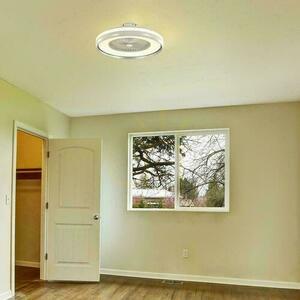 V-TAC 45W LED Pilot RF CCT Ceiling Fan Gray VT-5022 3000lm small 5