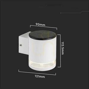 Garden wall lamp Solar V-TAC 1W LED White IP54 VT-1139 3000K 70lm 3 Years Warranty 2 Garden wall lamp Solar V-TAC 1W LED White IP54 VT-1139 3000K 70lm 3 Years Warranty small 2