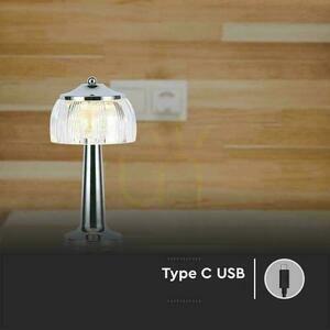 V-TAC VT-1048 LED Desk Lamp 1W USB Rechargeable Dimmable Chrome 3000–6000K 7 V-TAC VT-1048 LED Desk Lamp 1W USB Rechargeable Dimmable Chrome 3000–6000K small 7