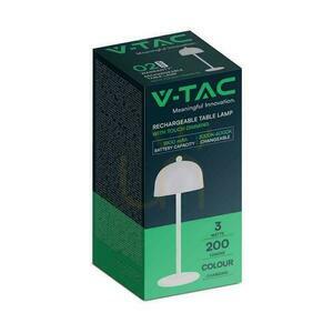 V-TAC 3W LED Nightstand Desk Lamp 30cm USB Charging Dimmable White VT-1052 3000K-6000K 200lm small 3