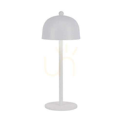 Check V-TAC 3W LED Nightstand Desk Lamp 30cm USB Charging Dimmable White VT-1052 3000K-6000K 200lm