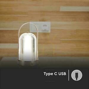 V-TAC 1W LED Nightstand Desk Lamp 22cm USB Charging Dimmable Matte Gold VT-1057 3000K-6000K 55lm 4 V-TAC 1W LED Nightstand Desk Lamp 22cm USB Charging Dimmable Matte Gold VT-1057 3000K-6000K 55lm small 4