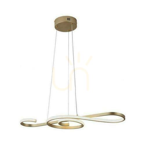 Check V-TAC 18W LED pendant luminaire Gold VT-7817 3000K 2260lm