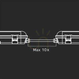 V-TAC X-SERIES 150cm 48W 120Lm/W VT-1254 6500K 5760lm Hermetic luminaire. 9 V-TAC X-SERIES 150cm 48W 120Lm/W VT-1254 6500K 5760lm Hermetic luminaire. small 9