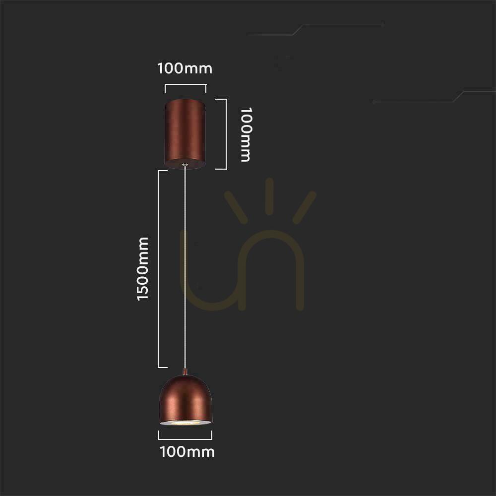 Preview V-TAC LED pendant luminaire 8.5W 100cm Adjustable, Touch switch Brown VT-7795 3000K 850lm V-TAC LED pendant luminaire 8.5W 100cm Adjustable, Touch switch Brown VT-7795 3000K 850lm
