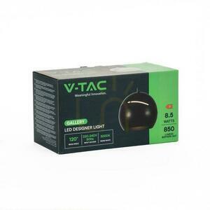 V-TAC LED pendant luminaire 8.5W 160cm Adjustable Black VT-7797 3000K 850lm small 2