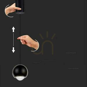 V-TAC LED pendant luminaire 6W adjustable 200cm Black VT-7508 3000K 500lm 1 V-TAC LED pendant luminaire 6W adjustable 200cm Black VT-7508 3000K 500lm small 1