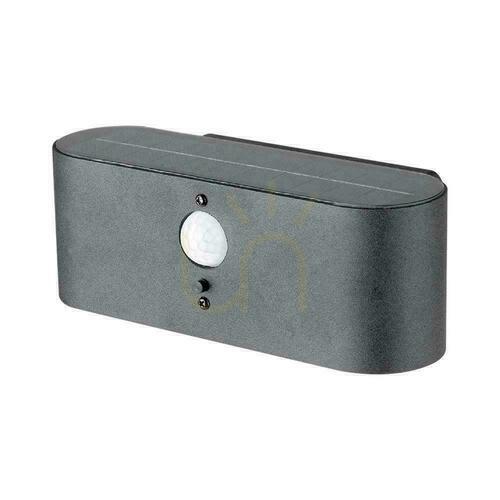 Check Garden wall lamp Solar V-TAC 0.8W LED Motion Sensor IP54 VT-1148 3000K 100lm 3 Years Warranty