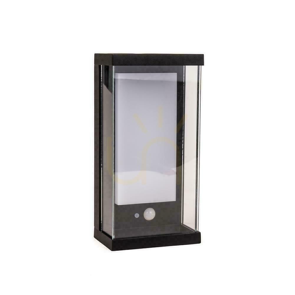 Preview V-TAC 1W LED Motion Sensor IP65 Black VT-1193 3000K 95lm Solar Wall Mounted Garden Wall Lamp. V-TAC 1W LED Motion Sensor IP65 Black VT-1193 3000K 95lm Solar Wall Mounted Garden Wall Lamp.