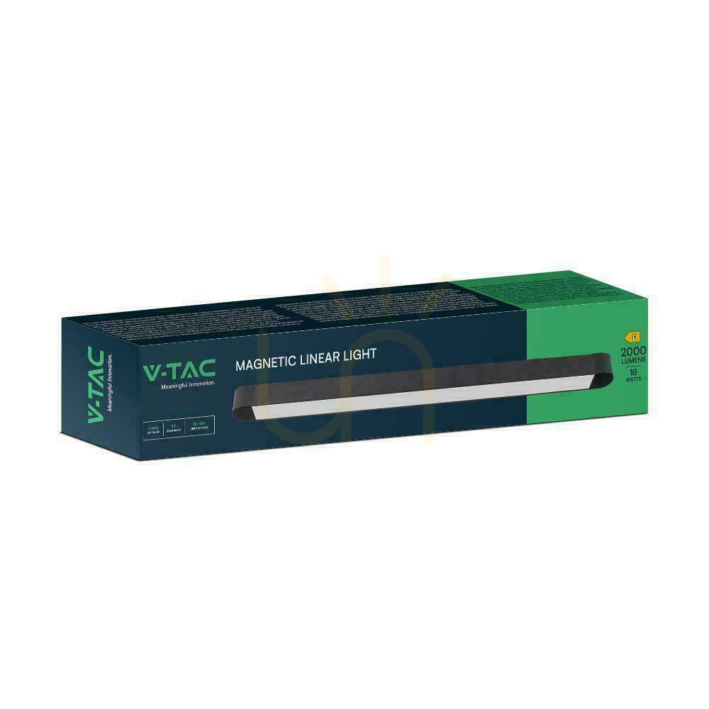 Show Luminaire Magnetic bus system 48V V-TAC 18W LED 82st VT-4218 4000K 2000lm 3 Years Warranty Luminaire Magnetic bus system 48V V-TAC 18W LED 82st VT-4218 4000K 2000lm 3 Years Warranty