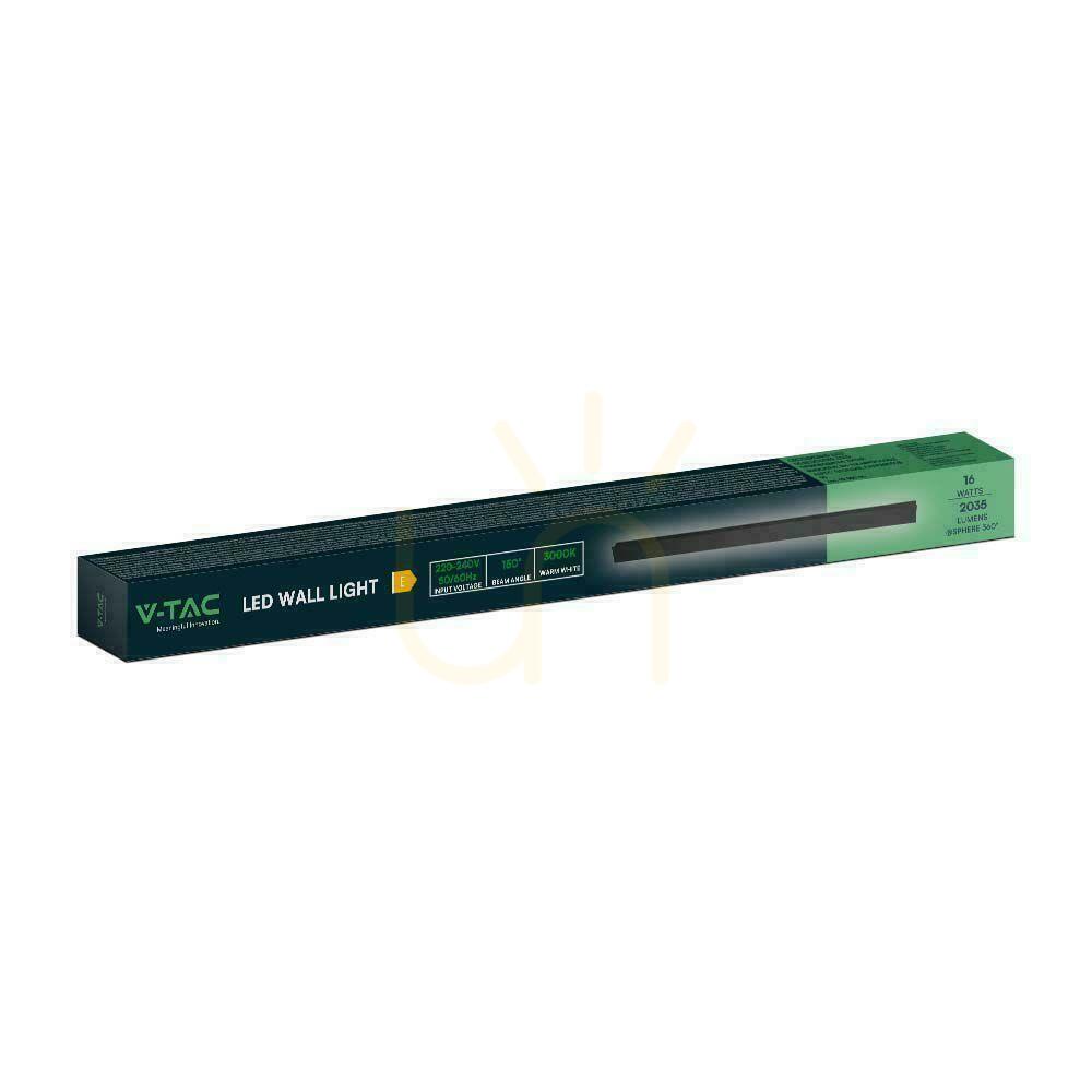 Check LED Line V-TAC 16W IP65 Black 100cm VT-1176 3000K 2035lm Wall Mounting. LED Line V-TAC 16W IP65 Black 100cm VT-1176 3000K 2035lm Wall Mounting.