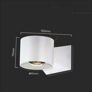 White outdoor wall light V-TAC VT-1179-W 10444 LED 5 W 500 lm 4000 K IP65 up and down small 2