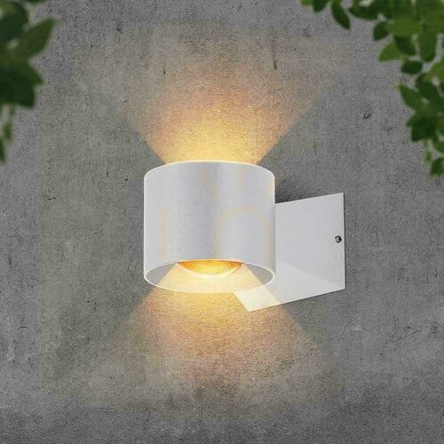 Check White outdoor wall light V-TAC VT-1179-W 10444 LED 5 W 500 lm 4000 K IP65 up and down