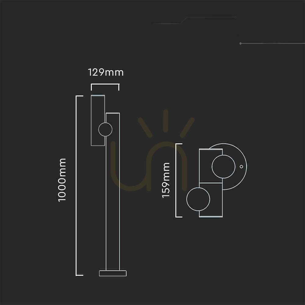 Preview V-TAC 4W LED Garden Pole 100CM White IP44 VT-1187 3000K 390lm. V-TAC 4W LED Garden Pole 100CM White IP44 VT-1187 3000K 390lm.