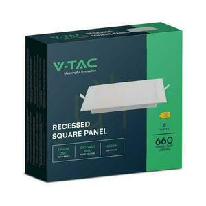 V-TAC Recessed LED Panel Premium Downlight 6W Square 120x120 VT-61006 4000K 660lm. 4 V-TAC Recessed LED Panel Premium Downlight 6W Square 120x120 VT-61006 4000K 660lm. small 4
