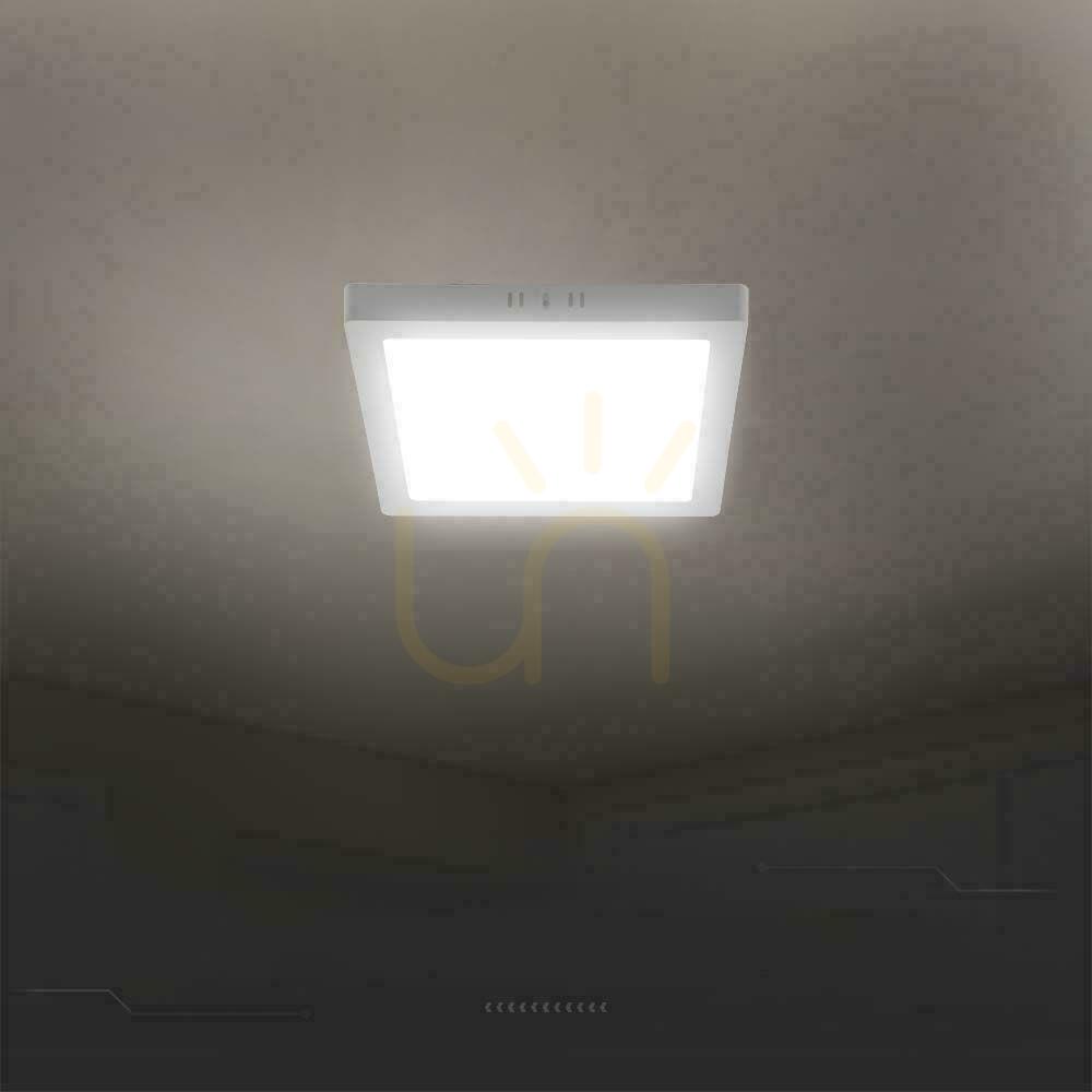 Show V-TAC Surface Mounted LED Panel Premium Downlight 18W Square 220x220 VT-61018 4000K 1980lm. V-TAC Surface Mounted LED Panel Premium Downlight 18W Square 220x220 VT-61018 4000K 1980lm.