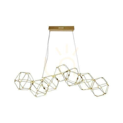 Check V-TAC 28W LED pendant luminaire Gold VT-7918 3000K 2700lm