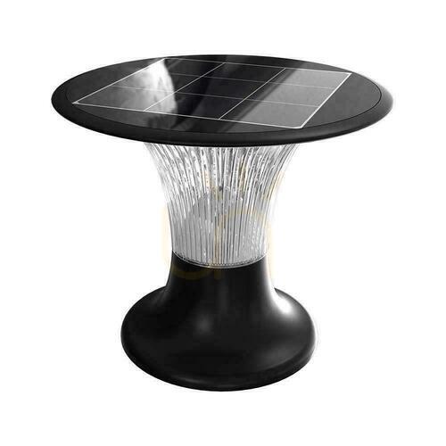 Check V-TAC 15W LED Solar Garden Pole IP65 CCT Motion Sensor Black 26cm VT-426 6000K+4000K 2200lm 3 Years Warranty