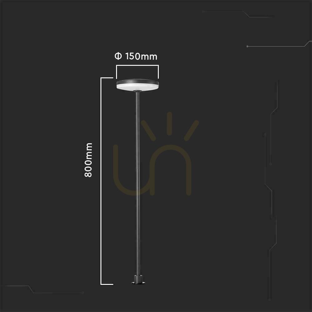 Show V-TAC 2-function LED pole garden luminaire 12W IP65 80cm Anthracite VT-1160 3000K 1135lm V-TAC 2-function LED pole garden luminaire 12W IP65 80cm Anthracite VT-1160 3000K 1135lm