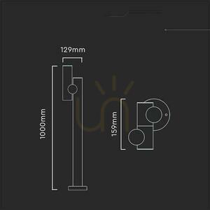 V-TAC 4W LED Garden Pole 100CM White IP44 VT-1187 4000K 390lm. 2 V-TAC 4W LED Garden Pole 100CM White IP44 VT-1187 4000K 390lm. small 2