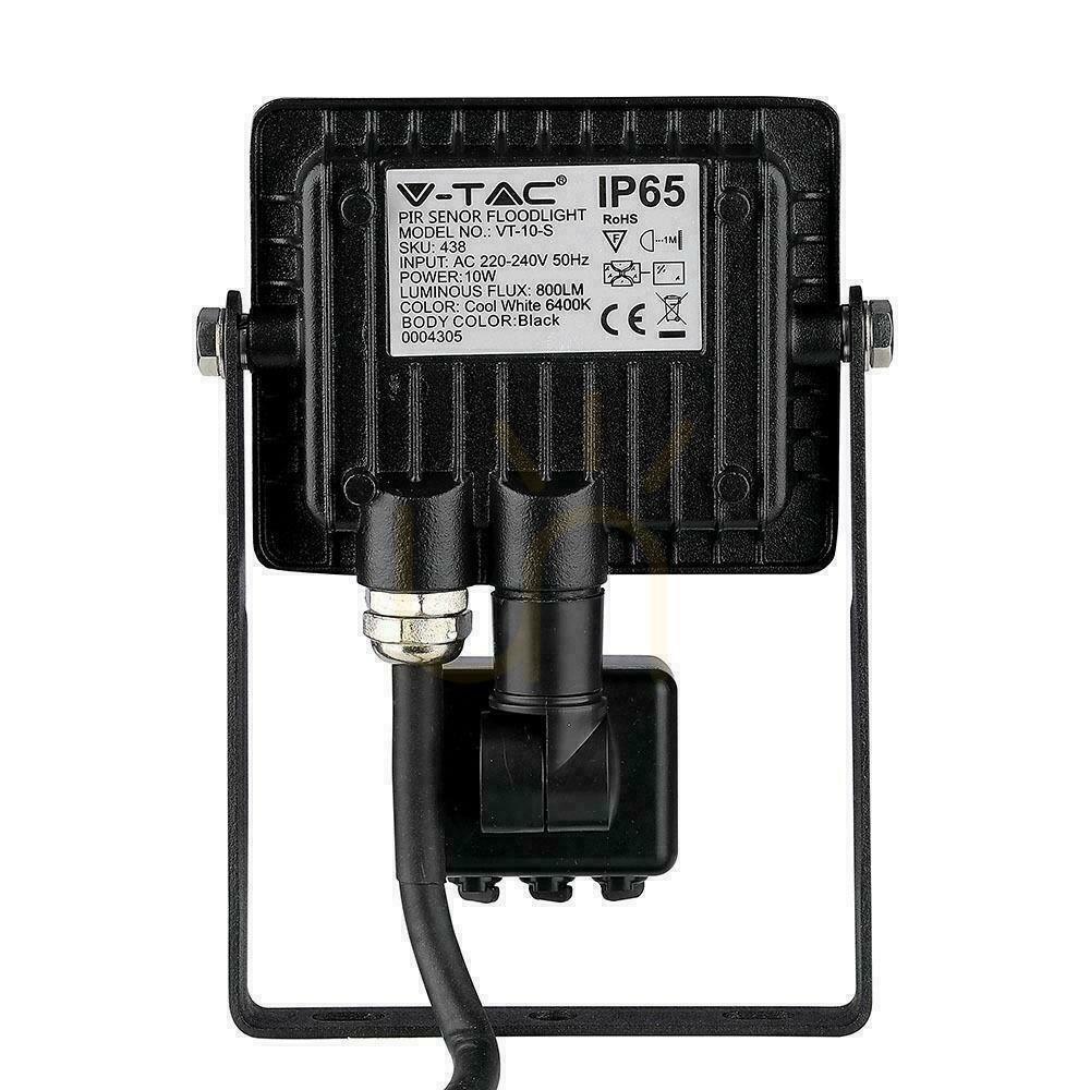 Display V-TAC LED Projector 10W SAMSUNG CHIP Motion Sensor Cut-OFF Function Black VT-10-S-B 4000K 800lm 5 Years Warranty V-TAC LED Projector 10W SAMSUNG CHIP Motion Sensor Cut-OFF Function Black VT-10-S-B 4000K 800lm 5 Years Warranty
