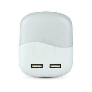 LED Night Light with USB V-TAC SAMSUNG CHIP Square VT-84-SQ 4000K 10lm. 1 LED Night Light with USB V-TAC SAMSUNG CHIP Square VT-84-SQ 4000K 10lm. small 1