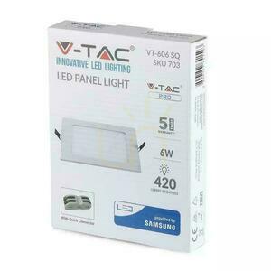Premium V-TAC 6W LED panel SAMSUNG CHIP Square 120x120x12mm VT-606SQ 3000K 420lm 5 Years Warranty 3 Premium V-TAC 6W LED panel SAMSUNG CHIP Square 120x120x12mm VT-606SQ 3000K 420lm 5 Years Warranty small 3