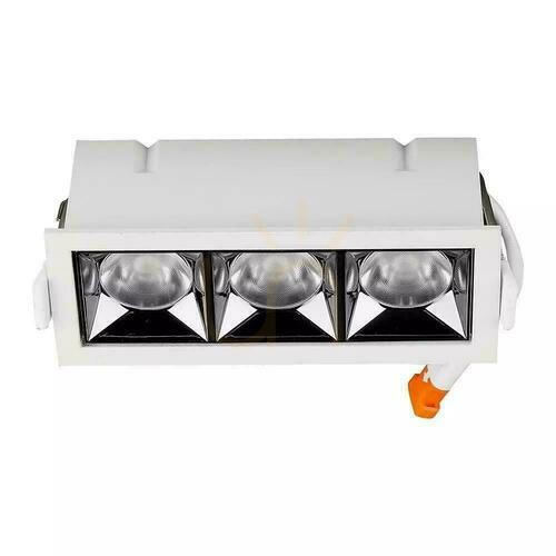 Check V-TAC downlight SAMSUNG CHIP 12W UGR19 CRI90+ 12st VT-2-12 5700K 960lm 5 Years Warranty