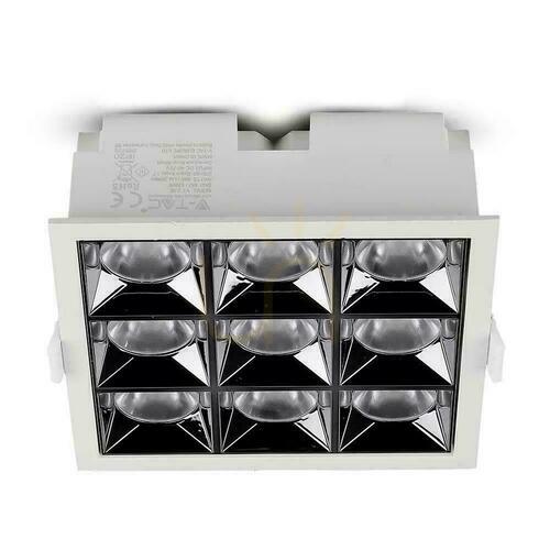 Check V-TAC downlight SAMSUNG CHIP 36W UGR19 CRI90+ 12st VT-2-36 2700K 2880lm 5 Years Warranty