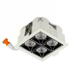V-TAC Downlight VT-2-16-1 white recessed LED light 16 W 5700 K 1280 lm small 0