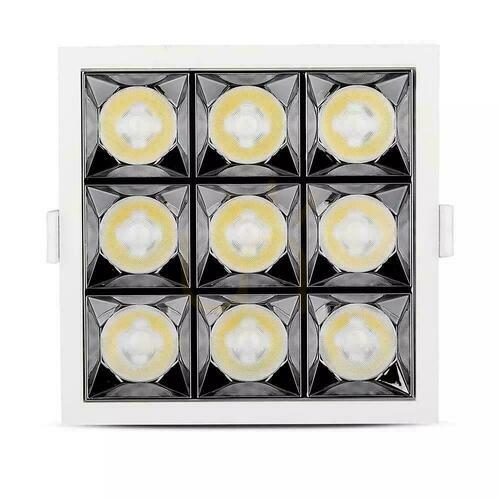 Check V-TAC downlight SAMSUNG CHIP 36W UGR19 CRI90+ 36st VT-2-36-1 2700K 2880lm 5 Years Warranty