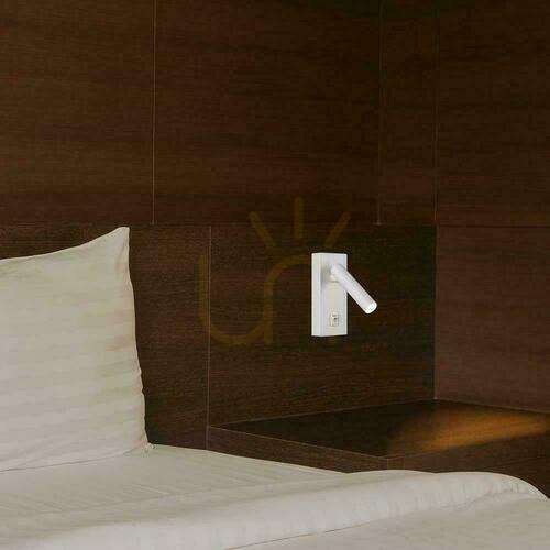 Check White LED reading wall light V-TAC VT-402 2W 3000K with switch