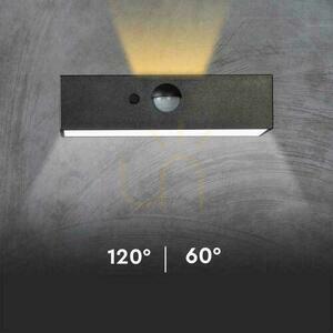 Solar V-TAC 3W CCT Motion Sensor Garden Wall lamp Black VT-403 3000K-4000K 350lm. 12 Solar V-TAC 3W CCT Motion Sensor Garden Wall lamp Black VT-403 3000K-4000K 350lm. small 12