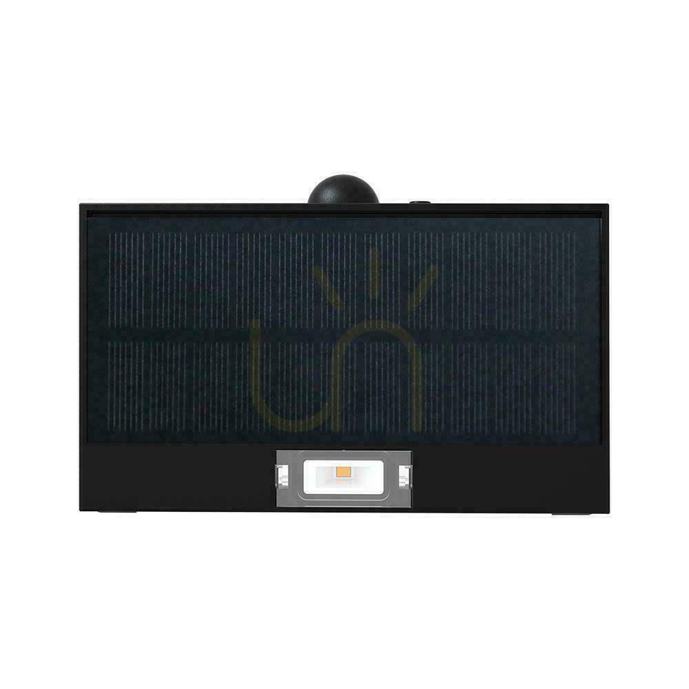 Display Solar V-TAC 3W CCT Motion Sensor Garden Wall lamp Black VT-403 3000K-4000K 350lm. Solar V-TAC 3W CCT Motion Sensor Garden Wall lamp Black VT-403 3000K-4000K 350lm.
