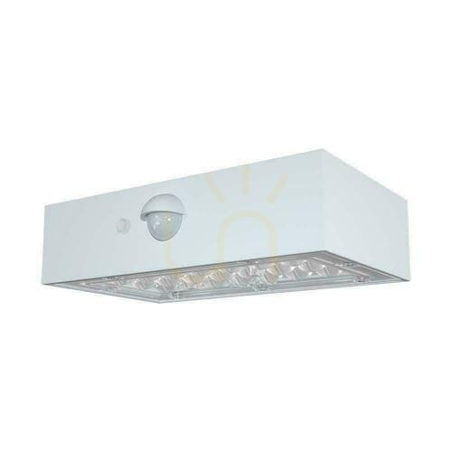 Check Solar V-TAC 3W CCT Motion Sensor White VT-403 3000K-4000K 350lm Garden Wall lamp.