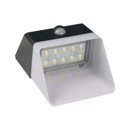 Check V-TAC VT-422 black solar garden wall light 2 W 4000 K 200 lm with motion sensor