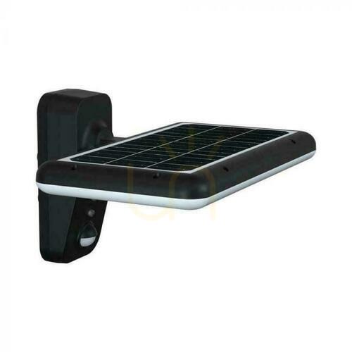 Check V-TAC 15W CCT Motion Detector IP65 Black VT-414 4000K-6000K 2000lm Solar Wall Mounted Garden Wall Lamp.