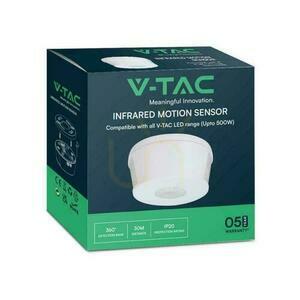 V-TAC VT-81000 Ceiling Motion Sensor, 360°, Ø103 mm, max. 1000 W LED, White small 5