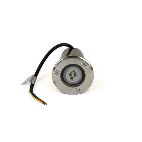 Check Garden Ground Mounted Round Round Brushed Steel GU10 IP67 V-TAC VT-1127.