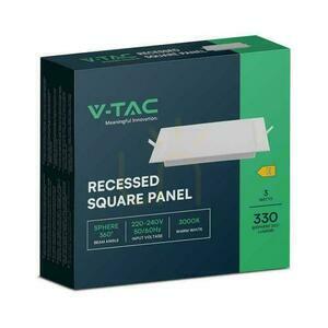 V-TAC LED Panel Recessed Premium Downlight 3W Square 90x90 VT-61003 3000K 330lm. 4 V-TAC LED Panel Recessed Premium Downlight 3W Square 90x90 VT-61003 3000K 330lm. small 4