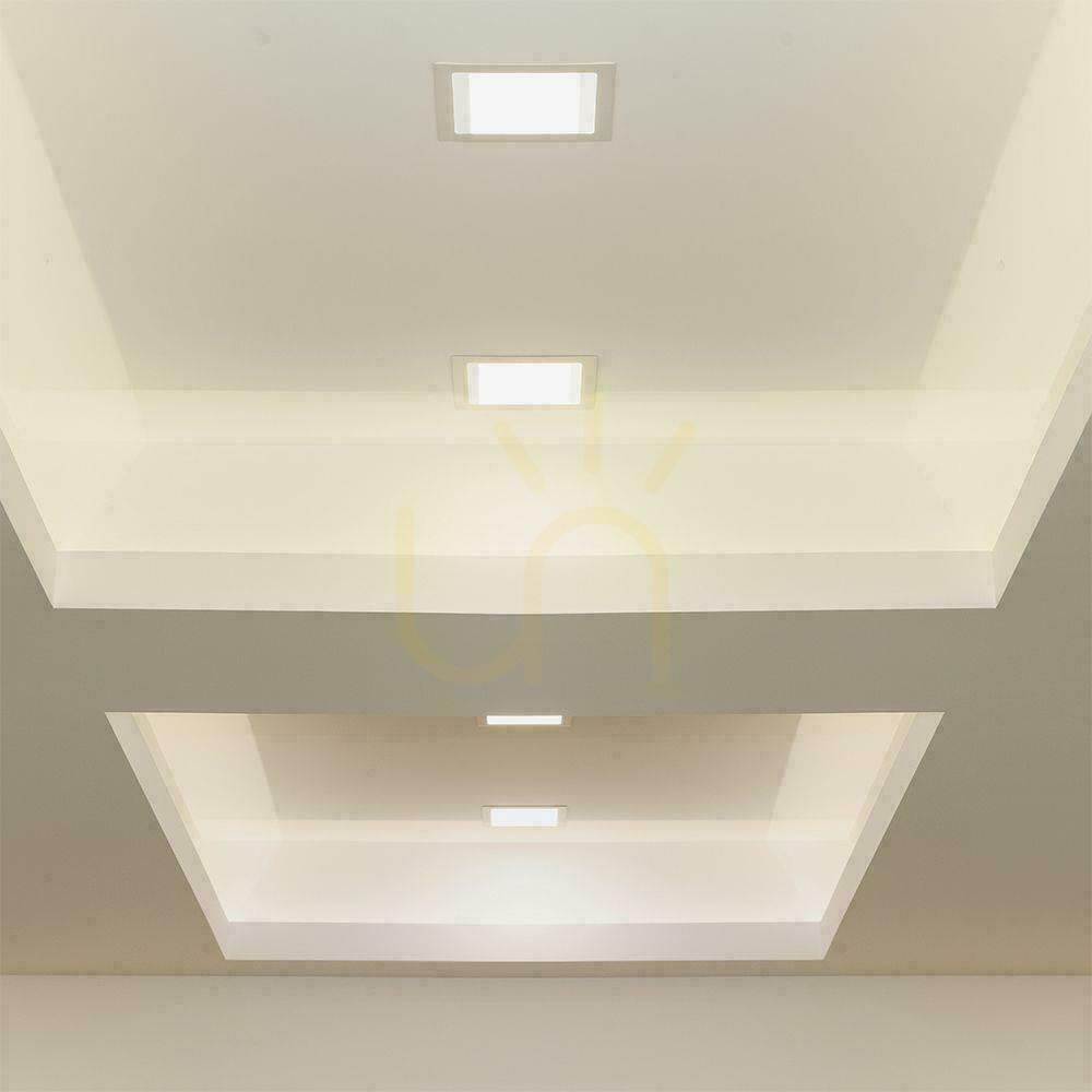 Preview V-TAC LED Panel Recessed Premium Downlight 3W Square 90x90 VT-61003 3000K 330lm. V-TAC LED Panel Recessed Premium Downlight 3W Square 90x90 VT-61003 3000K 330lm.