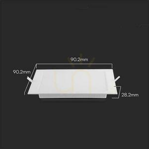 V-TAC LED Panel Recessed Premium Downlight 3W Square 90x90 VT-61003 4000K 330lm. 5 V-TAC LED Panel Recessed Premium Downlight 3W Square 90x90 VT-61003 4000K 330lm. small 5