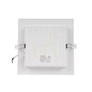 V-TAC Recessed LED Panel Premium Downlight 6W Square 120x120 VT-61006 3000K 660lm. small 2
