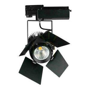 V-TAC 33W LED SAMSUNG CHIP CRI90+ Black VT-433 3000K 3000lm 5 Year Warranty Rail System 3F luminaire. small 1